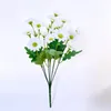 Decorative Flowers Chamomiles 21 Heads Silk Artificial Flower Daisy White Fake Room Wedding Car Table Party Gifts Decorations Diy Bouquet