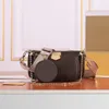 Sac de créateur Felicie Pochette Chaines Sacs à bandoulières mode Retail en cuir crayon Crossbodybags Hands Femme Chain Mini Wallet 3 pièces PAS BOX