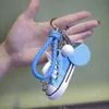 Оптовая дизайнерская мини-силиконовая цепочка для ключей для кроссовок Мужчины Женщины Дети Брелок для ключей Подарочный брелок для обуви Цепочка сцепления Держатель для ключей для кроссовок