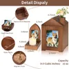 Urnes pour animaux de compagnie pour chiens, chats, cendres, souvenir commémoratif, urnes en bois avec cadre photo, bougeoir, boîte d'urnes de crémation funéraire pour animaux de compagnie, cercueils en bois comme cadeaux de sympathie pour animaux de compagnie