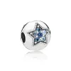 925 charm beads accessories fit pandora charms jewelry Dangle Charm Women Beads High Quality Jewelry Gift Wholesale New Shiny Snowflakes Fine Royal Blue