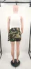 Rokken zomer camouflage mini vrachtrok met zakken aparte riem dames ritssluiting bodems casual Koreaanse mode kleding