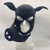 マッサージ製品カップルのためのネックカラー付きブラックピッグフードマスクのセクシーなボンデージキット動物奴隷ロールプレイBDSMゲームフェチ拘束セクシーなおもちゃ