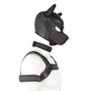 Massage products Bdsm Bondage Kit of XL Large Size Puppy Cosplay Neoprene Fetish Hood Mask with Chest Strap Collar Armband for Adults Sexy Games