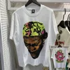 Erkek Kadın Hellstar T-Shirts Tasarımcı Pamuk Üst Tişörtlü Adam Sabit Gömlek Luxurys Giyim Sokak Giysileri Tee Teet Ees