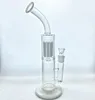 High quality beautiful design glass bong glass smoking pipe glass water pipe with 1 perc 13.5 inches high (GB-264)