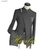 Costumes pour hommes Blazers Costumes pour hommes smoking de mariage 2 pièces veste à boutonnage simple pantalon formel marié Blazer costume de Style africain pour hommes L231130