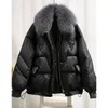 Women s Leather Faux Winter Coat for Women Cotton padded Clothes Black Vintage Thickening Parkas Loose Casual Oversize Jacket 231130