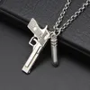 Pendentif Colliers Mode Alliage Pistolet Punk Style Collier Grenade Combo Cadeau Pour Hommes