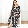 Abbigliamento etnico Abito Ramadan musulmano Eid Abaya Caftano Dubai Islam Caftano Marocain Abaya Donna Jilbab Moda Stampa Abiti lunghi Veste