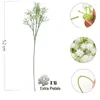 Decoratieve Bloemen 5Packs 52cm 90 Hoofden Witte Baby's Adem Kunstmatige Gypsophila Boeketten Voor Huis Tuin Bruiloft Verjaardag DIY Decoratie