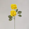 Dekoracyjne kwiaty ręcznie robione szydełkowane na drutach wielowłótniego róży bukiet mleko bawełniany DIY imitacja kwiat dekoracja domu
