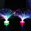 Настольные лампы 8 режимов волоконно -оптическая лампа Starry Sky Light Romantic Maneing Color Ledight Nightlight Chismas Party Decoration