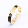 Hot Selling 2024Black Armband Chain Armband Nail Gold Bangle With Box Rose Gold Silver Plated 12mm Bredd Flera färger Tjocka Guld Bangles Designer Jewelry Lu