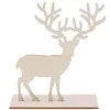 Jewelry Pouches Natural Wooden Cute Elk Deer Shape Hanging Display Stand Rack Showcase
