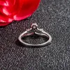 Cluster Rings Luxury Ring 925 Sterling Silver Crown Women's Fine Jewelry Fashion Trend Crystal Zircon Inlay Engagement Bride Finger