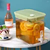 Water Bottles Home Put Fridge Drink Bucket Cold Jug With Tap Fruit Tea Brew Dispenser Juice Cooler Kitchenware