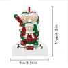 Christmas Decorations Personalized Resin Ornaments Pendant Family Drop Delivery Home Garden Festive Party Supplies Ot1Ds