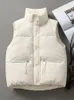 Damesjassen 2023 Winter Herfst Mode Katoen Gewatteerde Bovenkleding Vest Donsjas Mouwloos Losse Plus Size Pufferjack Vrouwelijke 231129