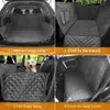 Autostoelhoezen voor honden Cover 100% waterdicht met zijflappen Huisdier voor rug Zwart Dragerhangmat Convertiblevaiduryd