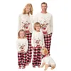 Tenues assorties pour la famille Pyjamas de Noël pour couples d'hiver pour tenues assorties pour la famille Vêtements pour mères et enfants Pyjamas de cerf de Noël Ensemble de vêtements pour la famille 231129