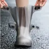 Accesorios de piezas de zapatos Cubierta superior alta Galoshes duraderos portátiles Botas de agua Protector de zapatos para la lluvia Cubiertas impermeables reutilizables con botones 231129