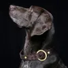 Dog Collars Leashes Genuine Leather Dog Collar Leash Set Braided Durable Leather Dog Collars For Medium Large Dogs German Shepherd Pet Accessories 231129
