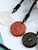 Pendant Necklaces Natural Crystal Circle Carved Auspicious Figure Attracting Wealth And Transit Suitable For Both Men Women