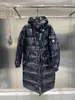 Parkas m rosto brilhante pato branco para baixo feminino comprimento médio joelho sobre o inverno novo quente nordeste ultra grosso casaco na moda b8rt