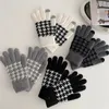 Handschoenen met vijf vingers komen casual dik warm unisex herfst winter skiën touchscreen handig mode studentenhand 231130