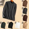 Herren-Thermounterwäsche, lässig, Winter, Basic-T-Shirt, halber Rollkragen, einfarbig, langärmelig, Pullover, Tops, warmer Pullover, Thermo-Unterwäsche, Oberteile für Herren, L231130