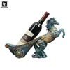 Decorative Objects Figurines Carriage Horse Wine Rack Cabinet Statue Sculpture Bar Storage Winebottle Holder Baskets Living Room Home Decor Gifts 231130