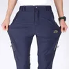 Pantaloni da uomo 5XL Pantaloni da trekking da uomo per esterni con cintura Pantaloni cargo da viaggio da pesca tattici leggeri multitasche impermeabili ad asciugatura rapida 231129