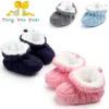 First Walkers Baby Winter Shoes Knitted Fabric Soft Cotton Warm Infant Prewalking for Girls and Boys 0 12 Month Babies Walking 231130