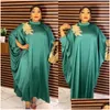 Roupas étnicas Vestidos Africanos para Mulheres 2023 Plus Size África Roupas Roupas Elegante Muçulmano Abaya Dubai Kaftan Slik Maxi Vestido Drop Dhotj