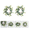 Decoratieve bloemen 8 pc's para mesa paas pilaar ringen taps toelopende krans adornos exterieurs lente festival schapen oren