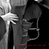 Męskie garnitury Blazers 2023 Najnowszy projekt kołnierza szalowego Czarny 3 sztuki Slim Fit Sprzedaż niestandardowych wykonanych jeden przycisk Przystojny swobodny blezer