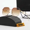 Tasarımcı Güneş Gözlüğü Kadın Gözlükleri Lüks Gözlükler Unisex Designer Goggle Beach Güneş Gözlükleri Retro Küçük Çerçeve Lüks Tasarım Kutu ile En Kalite