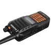 Walkie Talkie BF-UV9 preto à mão flutuante à prova d'água com estroboscópio de emergência VHF Marine Radio Intercom