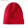 Beanie/Skull Caps Cashmere Wool Hat Fashionable Warm Autumn and Winter Women Ear Protection Neck Protection Sticked Solid Hats Caps Men Q231130