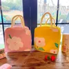 Conjuntos de utensílios de jantar 1pc Cartoon Bolsa de lona criativa reutilizável Bolsa Bento para armazenamento de piquenique