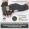 Five Fingers Gloves 1Pair Winter Compression Arthritis Rehabilitation Fingerless Anti Therapy Wrist Support Wristband 231130