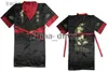 Robes pour hommes RRSE Mens rayonne soie Robe Pyjama Lingerie Kimono Robe pyjama vêtements de nuit chinois traditionnel broderie dragon S-5XL 7 couleurs # 3800 L231130