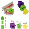 3 pièces accessoire de bouche dentaire, bloc de morsure dentaire en silicone, blocs de morsure orthodontiques, accessoires de dentisterie, ouvre-bouche d'accessoire de bouche, outils de soins bucco-dentaires pour dentistes