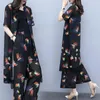 Women's Tracksuits Floral Print Large Size 3 Piece Set Women Elegant Summer Suit Ensemble Femme Deux Pieces Conjunto Feminino Woman