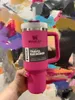 pink thermos water flasche
