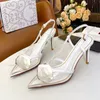 Elegant Closed Summer Sandals Fashion Party Sexy Open Heels Designer Comfortable and Beautiful Women Shoes