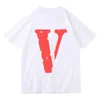 Vlone T -shirt Heren T Tees Damesontwerpers T shirts losse modemerken tops man