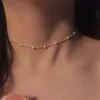 Delysia King Prosty perel naszyjnik łańcuch obojczyka wysokiej jakości styl mody 2023