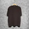 Graphic Flame T-Shirt Shirts Cotton Short Sleeve Tee Shirt Hip Hop Top Shirts Brown Mens Size S-XXL